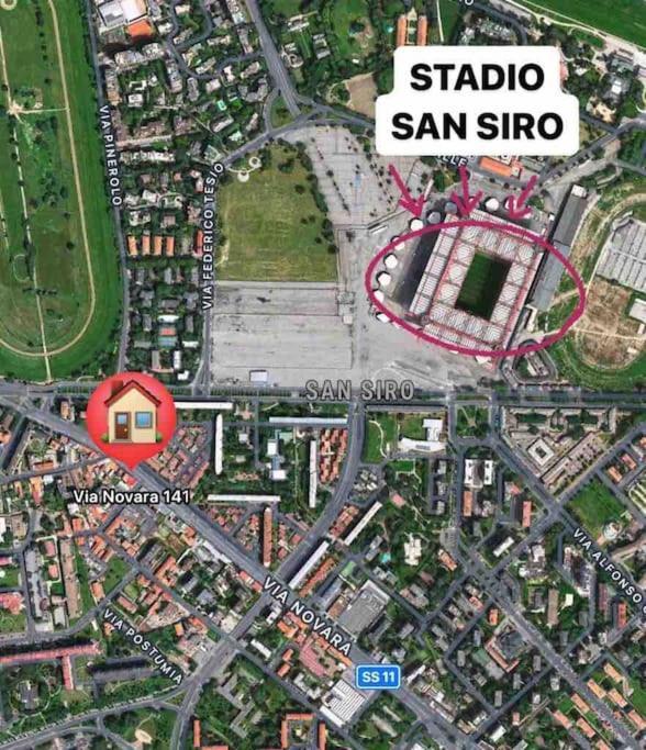 Appartamento A 500 Metri Da San Siro Milano Exterior foto